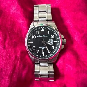 Eddie Bauer water resistant stainless steel watch men’s